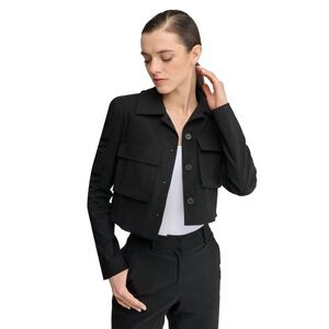 Zara | Stretchy Black Blazer/Jacket with Front Pockets
